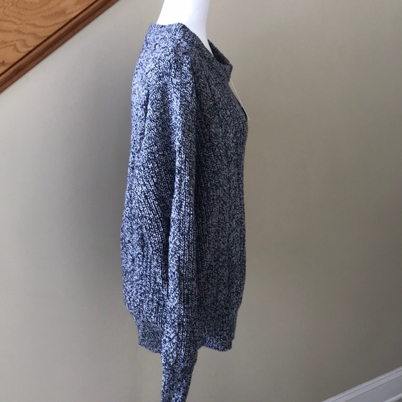 Lint Xin Sweater Sz OS Cable Grey Blk Hea. NWT - Picture 5 of 9